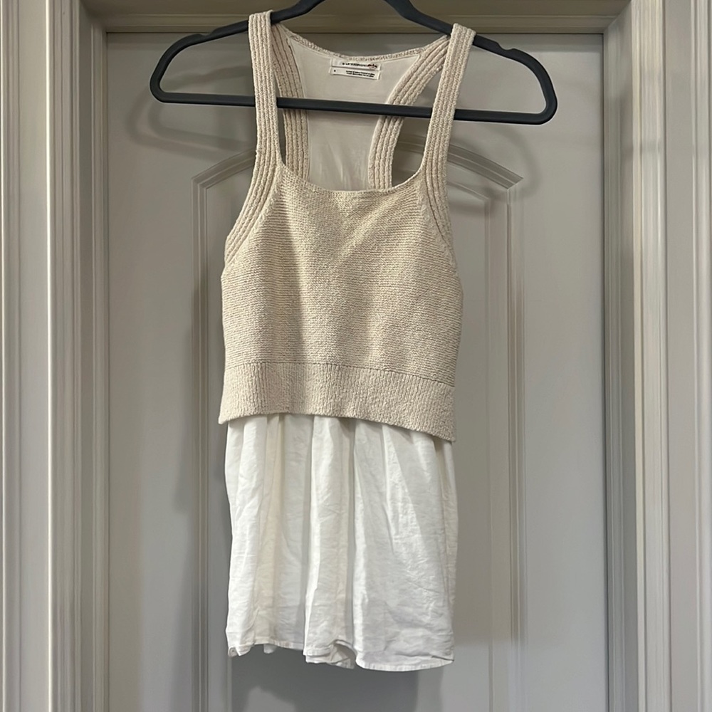 Anthropologie sweater tank tunic top